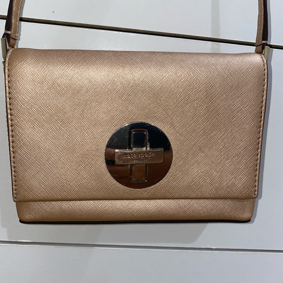 kate spade Handbags - Kate Spade Sally Newbury Lane Rose Gold Crossbody Bag